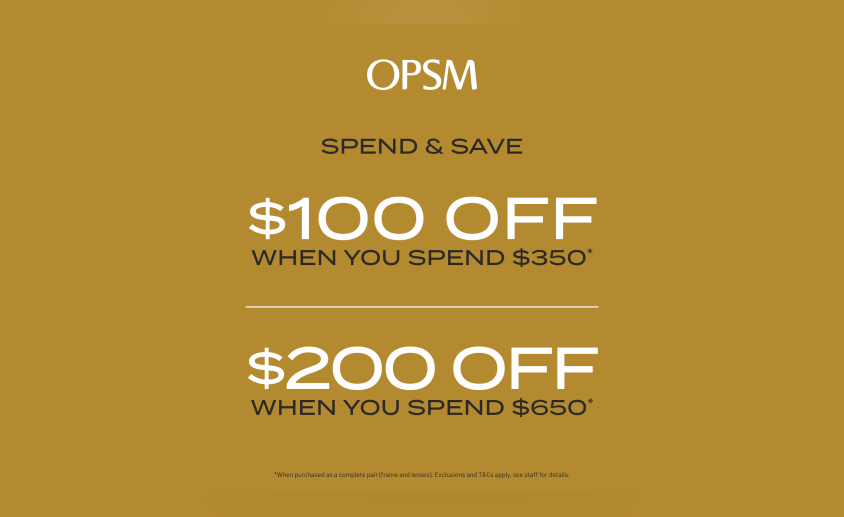 Spend & Save at OPSM